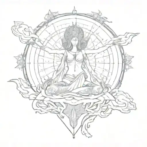 ascension to the divine self  tattoo design idea