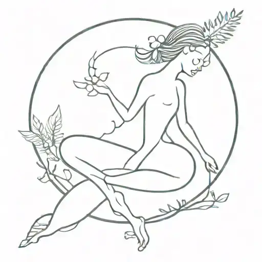 ascension to the divine self love without a woman  tattoo design idea