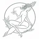 ascension to the divine self love without a woman  tattoo design idea