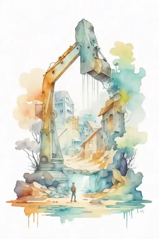 underground mining tattoo design idea