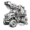 mining coal mine tattoo design idea
