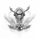 Harley davidson tattoo design idea