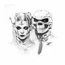 Harley davidson tattoo design idea