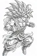 goku ultra instinct tattoo design idea