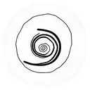 spiral number 9 tattoo design idea