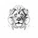 lion taking a thc dab in space with a alien that looks like bob marley tattoo design idea