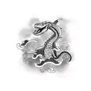 tattoo sleeve with a dinosaur tattoo design idea