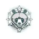 communist bear tattoo design idea