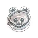 communist bear tattoo design idea