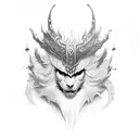 hallsing, печать, alucard tattoo design idea