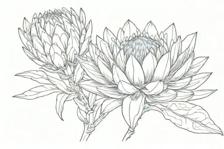 protea flower, indalo man symbol almeria, trollstigen, redrock canyon tattoo design idea