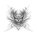 Wing tattoo design idea