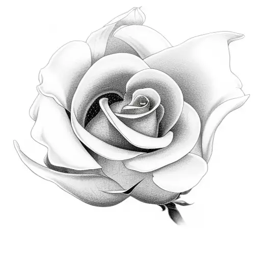 Magnolia with a Rose with a lily with Japanese style clouds tattoo design idea
