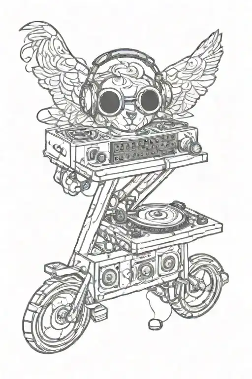 friendship initial DJ SH tattoo design idea