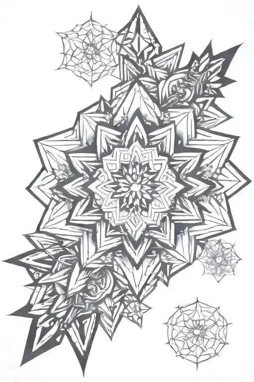 Geometrical mandela tattoo tattoo design idea