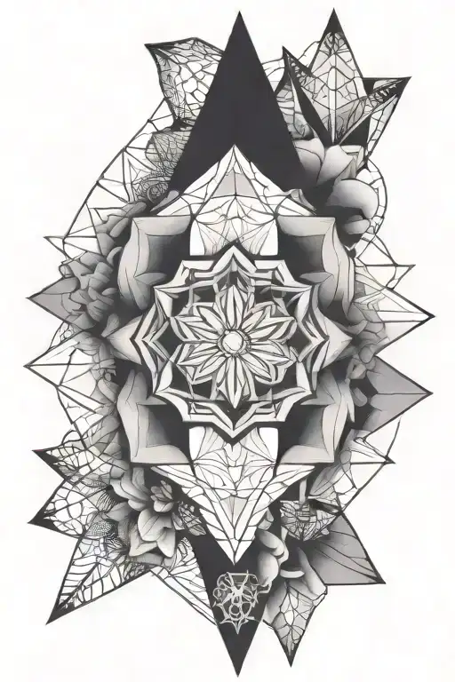 Geometrical mandela tattoo tattoo design idea