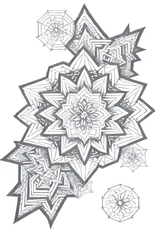 Geometrical mandela tattoo tattoo design idea