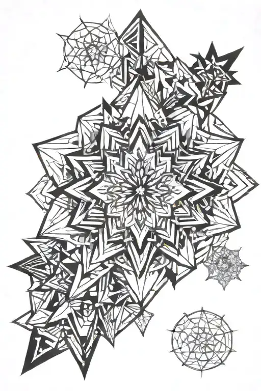 Geometrical mandela tattoo tattoo design idea