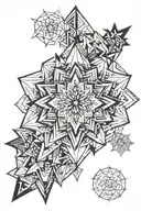 Geometrical mandela tattoo tattoo design idea