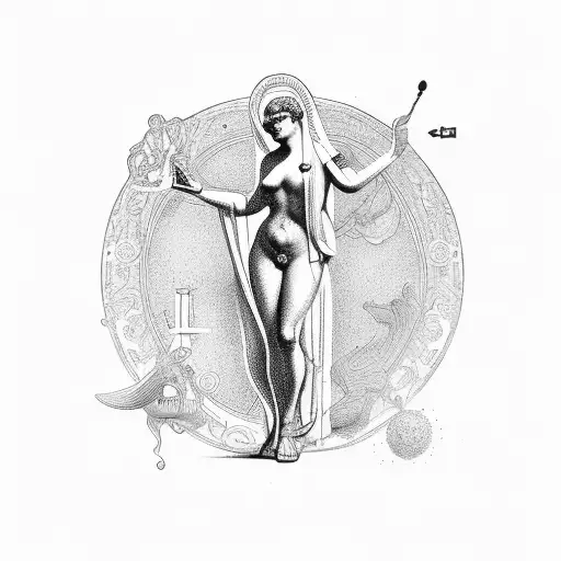 venus de milo body tattoo design idea
