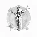 venus de milo body tattoo design idea