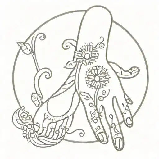 mehndi success tattoo design idea