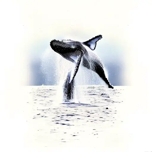humpback whale tattoo design idea