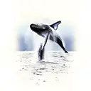 humpback whale tattoo design idea