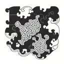 A design incorporating elements of ADHD and neurodiversity, such as puzzle pieces and brain waves, to symbolize the client's unique perspective as a neurodivergent individual tattoo design idea