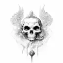 necromancer tattoo design idea