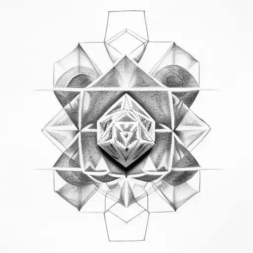 tolima jet, alien, metatron cube, dna,  tattoo design idea