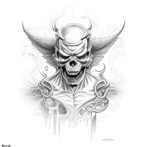 la ultima lagrima de lucifer tattoo design idea