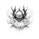 la ultima lagrima de lucifer tattoo design idea