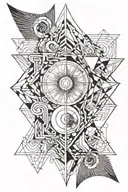 god, eyes, time tattoo design idea