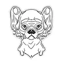 ghost with dog tattoo design idea