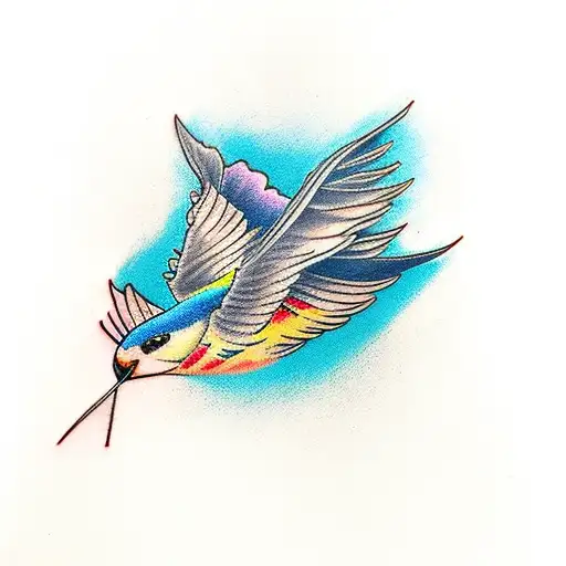 Swallow Bird tattoo design idea