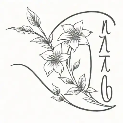 mourning with the name maricota tattoo design idea