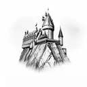 castelo Hogwarts  tattoo design idea