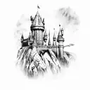 castelo Hogwarts  tattoo design idea