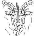 goat  tattoo design idea