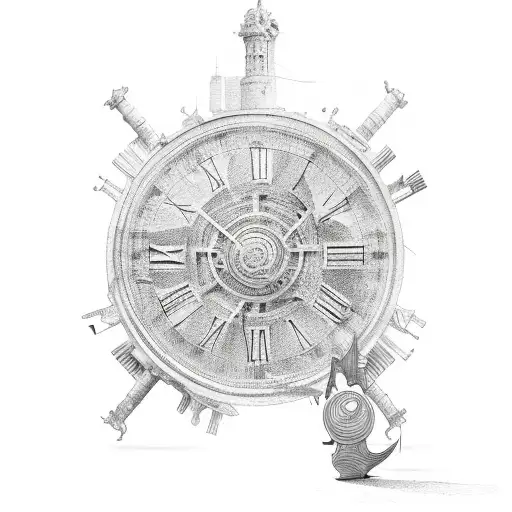 Roman numeral tattoo design idea