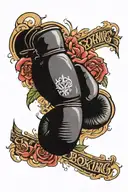 Boxing tattoo design idea