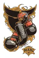 Boxing tattoo design idea