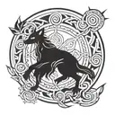 Jeffrey Raymond Adler II 12- 06-1998 12:06 am a young man male Norse druid witch ink tattoo  tattoo design idea