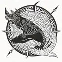 Jeffrey Raymond Adler II 12- 06-1998 12:06 am a young man male Norse druid witch ink tattoo  tattoo design idea