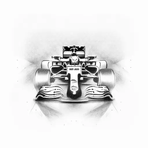 formula 1  car tattoo design idea
