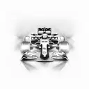 formula 1  car tattoo design idea