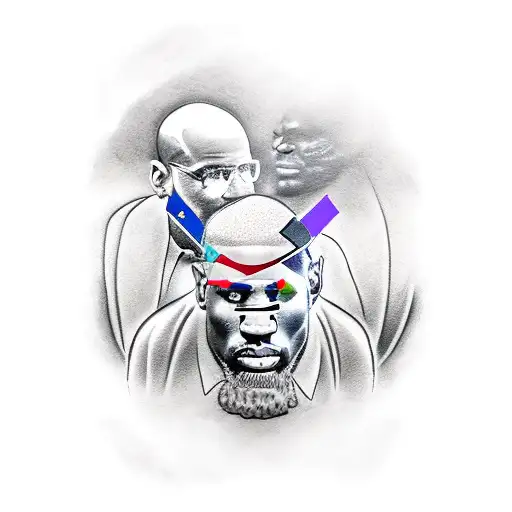 Mount Rushmore including lebron James, Michael Jordan and kobe Bryant  tattoo design idea