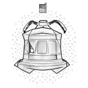 liberty bell tattoo design idea