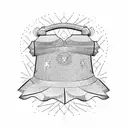 liberty bell tattoo design idea